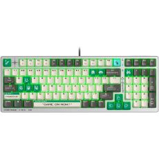 Клавиатура проводная A4Tech Bloody S98 Pixels Green USB, проводная, белый/бежевый