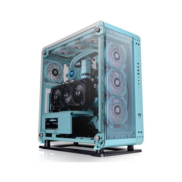 Корпус Thermaltake Core P6 TG Turquoise Full-Tower бирюзовый [ca-1v2-00mbwn-00]